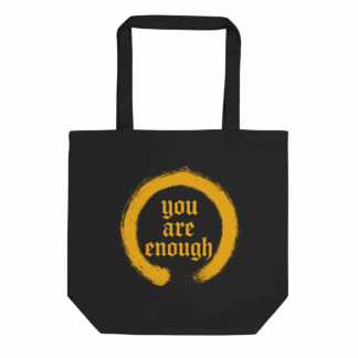 Eco Tote Bag in Black & Saffron